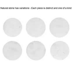 Kirklands Home Marble Gold Accent Table White