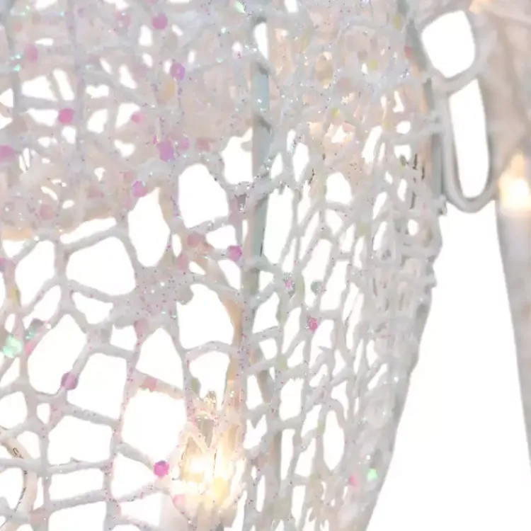 Outdoor Christmas Decorations>Kirklands Home Mesh and Red Bow Standing LED Christmas Deer White