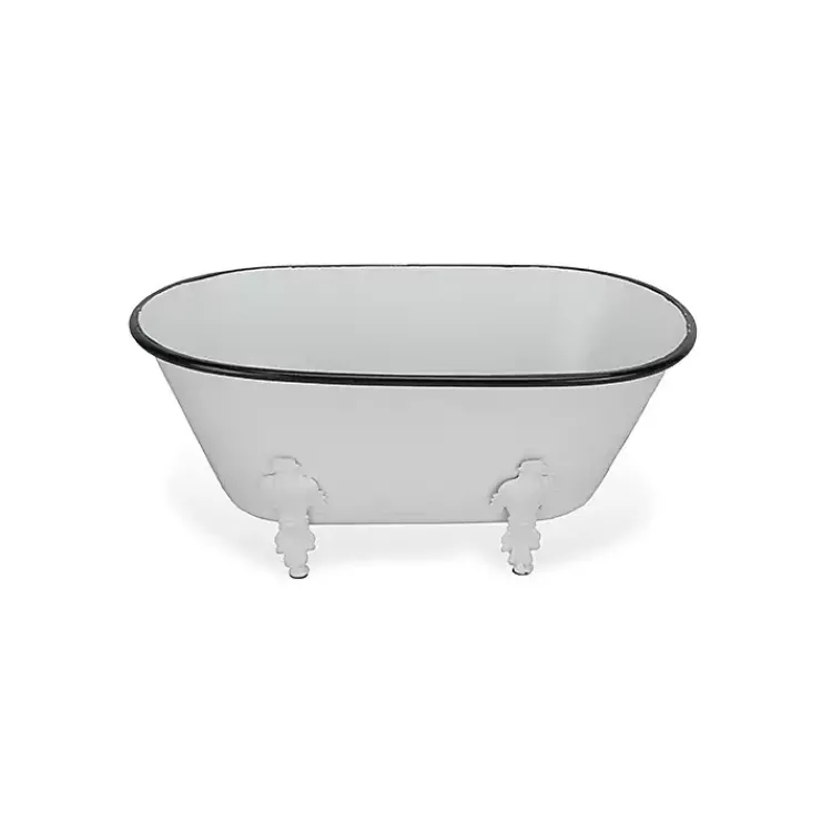 Kirklands Home Metal Bathtub Statue White Sale