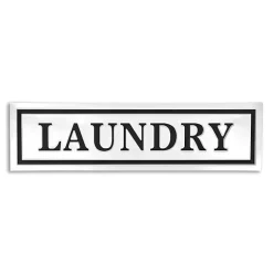 Kirklands Home Metal Laundry Wall Sign White