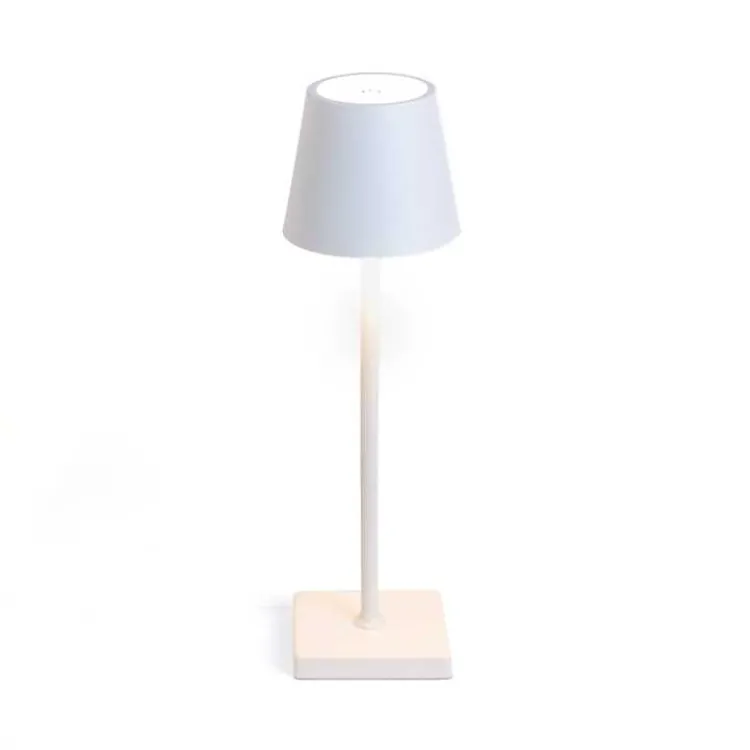 Kirklands Home Metal LED Cordless Touch Lamp White Clearance