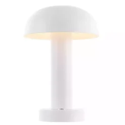 Kirklands Home Metal LED Cordless Touch Lamp, 10 in. White