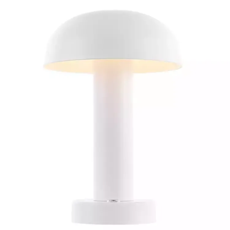 Kirklands Home Metal LED Cordless Touch Lamp, 10 in. White