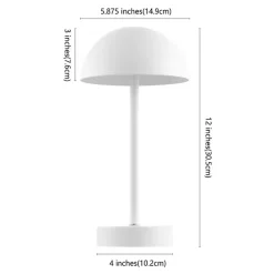 Kirklands Home Metal Rechargeable Table Lamp White Discount