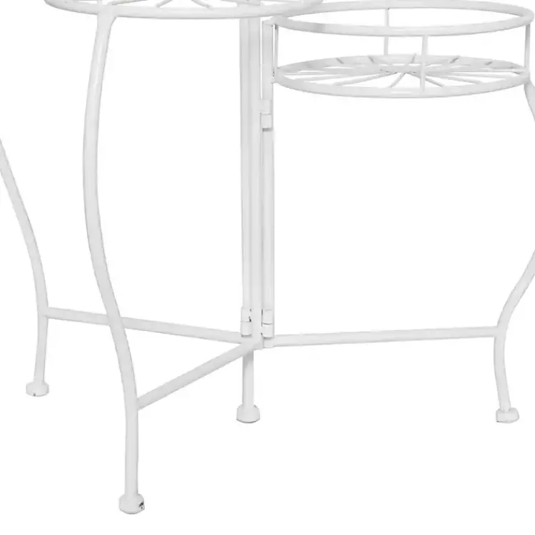 Kirklands Home Metal Starburst 3-Tier Plant Stand White Online