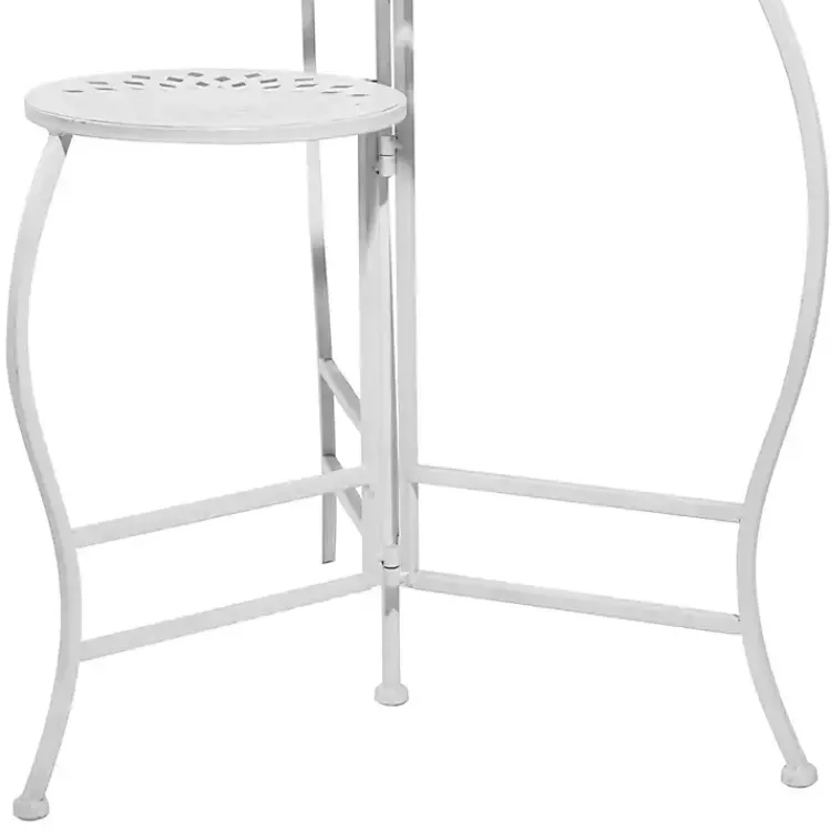 Kirklands Home Metal 3-Tier Plant Stand White Outlet