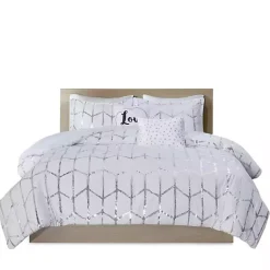 Kirklands Home White Metallic 5-pc. California King Comforter Set Outlet