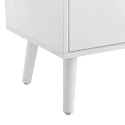 Kirklands Home Mid-Century Modern Cubby Cabinet White Clearance