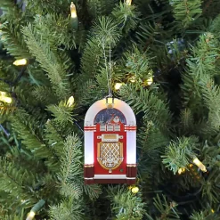 Christmas Ornaments>Kirklands Home Mini Jukebox LED Christmas Ornament White