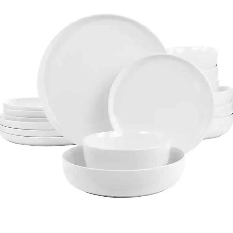 Kirklands Home Modern Ceramic 16-pc. Dinnerware Set White