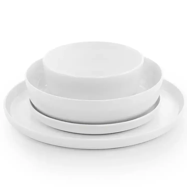 Kirklands Home Modern Ceramic 16-pc. Dinnerware Set White