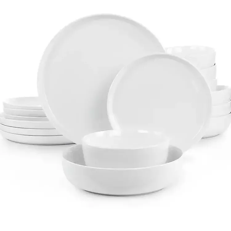 Kirklands Home Modern Ceramic 16-pc. Dinnerware Set White