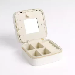 Monogram Seasonal Decor>Kirklands Home Monogram N Travel Jewelry Box White