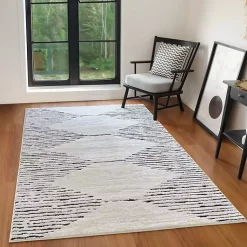 Kirklands Home White Moroccan Area Rug, 5x7 Online