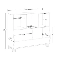 Kirklands Home Multi Cubby Organizer Bookshelf White Outlet
