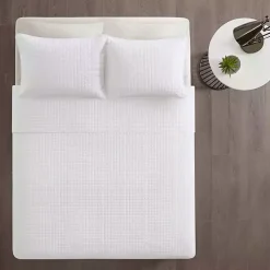 Kirklands Home Nash 3-pc. Reversible Queen Coverlet Set White Sale