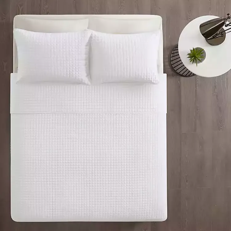 Kirklands Home Nash 3-pc. Reversible King Coverlet Set White Clearance