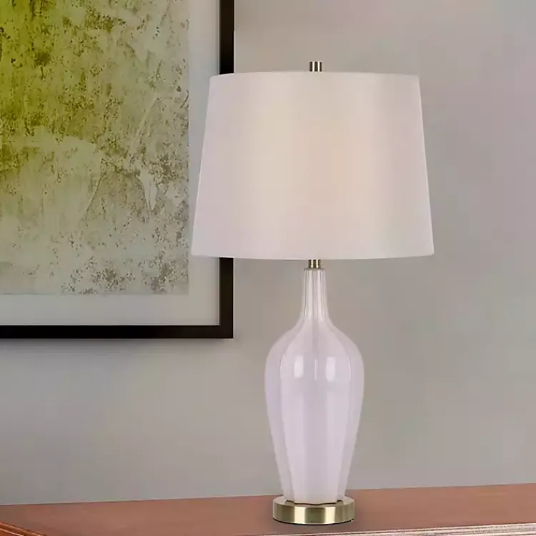 Kirklands Home Needle Neck Ceramic Table Lamps, Set of 2 White Online