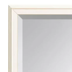 Kirklands Home White Oakhurst Rectangle Wall Mirror, 30 in.