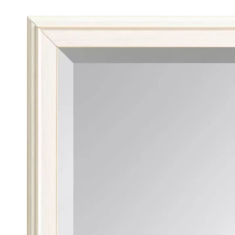 Kirklands Home White Oakhurst Rectangle Wall Mirror, 36 in.