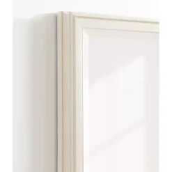 Kirklands Home White Oakhurst Rectangle Wall Mirror, 36 in.