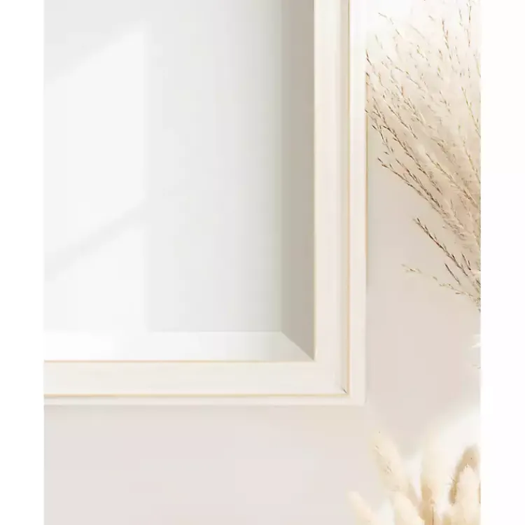 Kirklands Home White Oakhurst Rectangle Wall Mirror, 36 in.