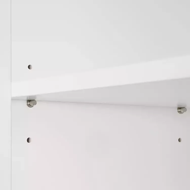 Kirklands Home Open Shelf Cabinet White Hot