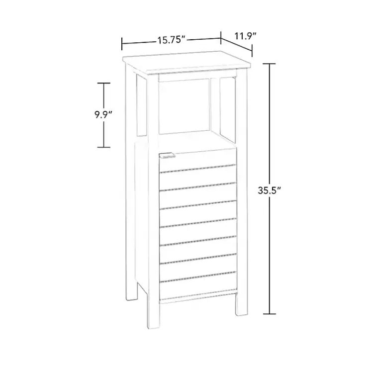 Kirklands Home Open Shelf Cabinet White Hot