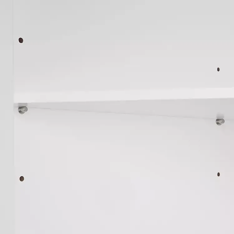 Kirklands Home Open Shelf Corner Cabinet White Best