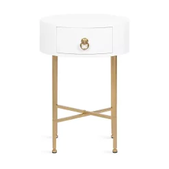 Kirklands Home Oval Decklyn Accent Table White Best