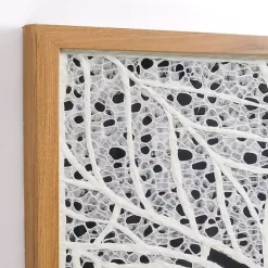 Kirklands Home White Paper Leaf Shadowbox Wall Plaque Discount
