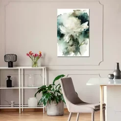 Kirklands Home Peony Abstract Canvas Art Print White