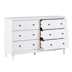 Kirklands Home Pine 6-Drawer Modern Dresser White Online