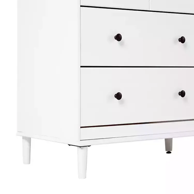 Kirklands Home Pine 6-Drawer Modern Dresser White Online