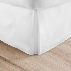 Kirklands Home Pleated Microfiber Queen Bed Skirt White Online