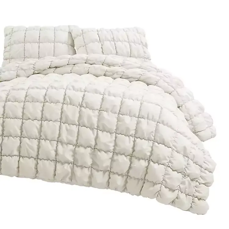 Kirklands Home Puff 3-pc. Full/Queen Comforter Set White Discount