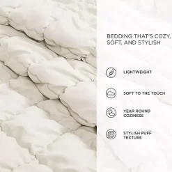Kirklands Home Puff 3-pc. Full/Queen Comforter Set White Discount