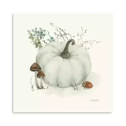 Fall>Kirklands Home Pumpkin Canvas Art Print, 20x20 in. White