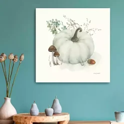 Fall>Kirklands Home Pumpkin Canvas Art Print, 20x20 in. White