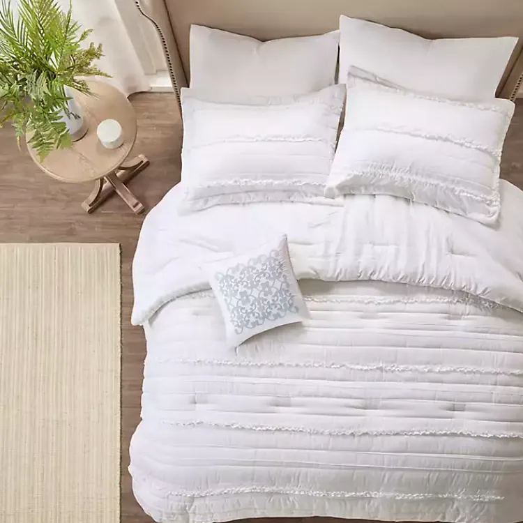 Kirklands Home White Quilted California King 5-pc. Comforter Set Online