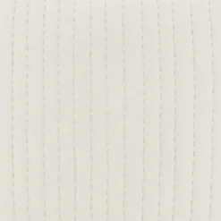 Kirklands Home Quilted Euro Pillow Sham White New