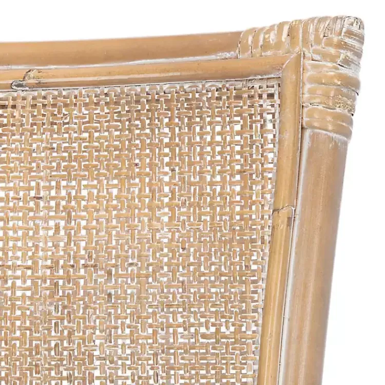 Kirklands Home Rattan Chiara Dining Chairs, Set of 2 White Sale