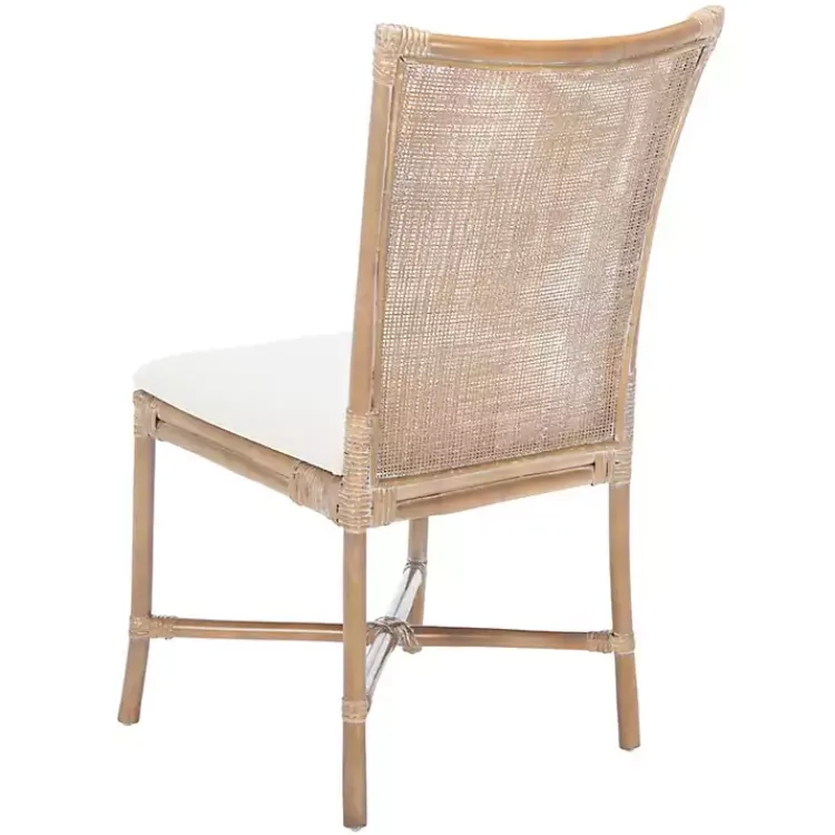Kirklands Home Rattan Chiara Dining Chairs, Set of 2 White Sale