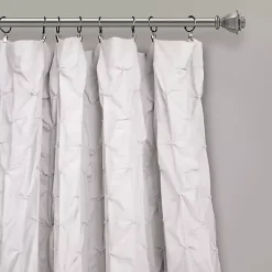 Kirklands Home Ravello Pintuck Curtain Panel, 84 in. White Clearance