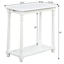 Kirklands Home Regent Wood Accent Table White Sale