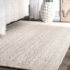 Kirklands Home Reno Woven Area Rug, 3x5 White Hot