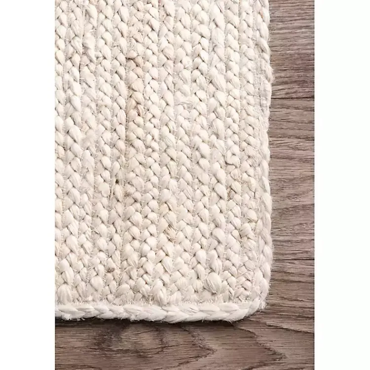 Kirklands Home Reno Woven Area Rug, 3x5 White Hot
