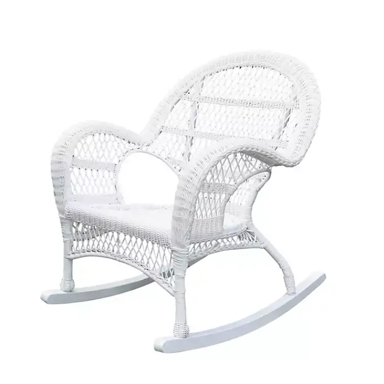 Kirklands Home Resin Wicker Rocking Chair White Best