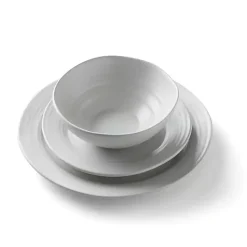 Kirklands Home Ridge 12-pc. Stoneware Dinnerware Set White Sale