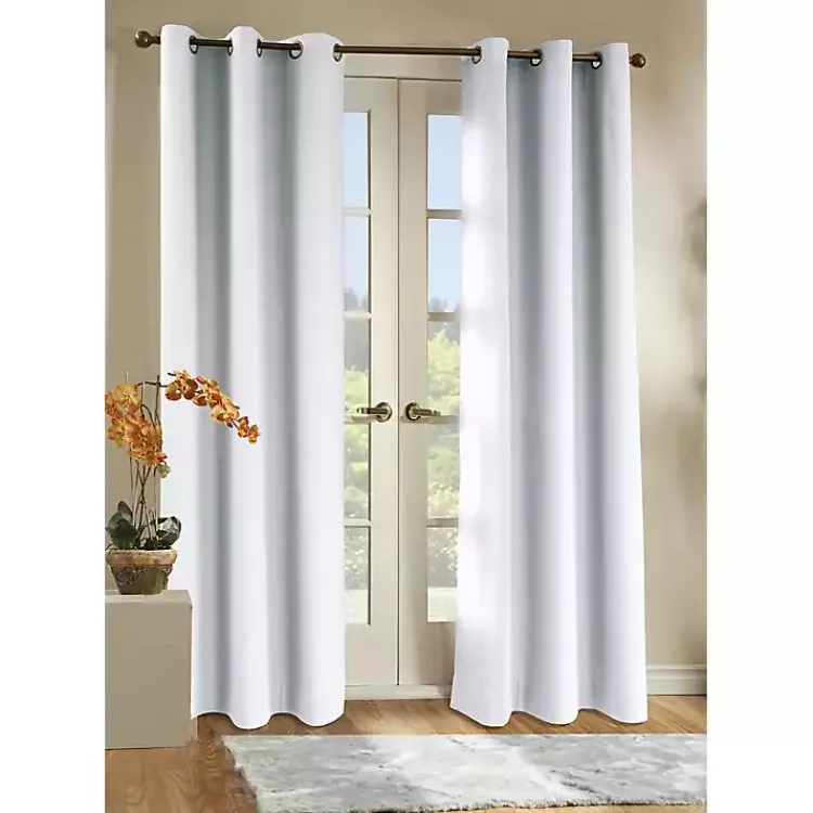 Kirklands Home Room Darkening Curtain Panel Set, 63 in. White Best